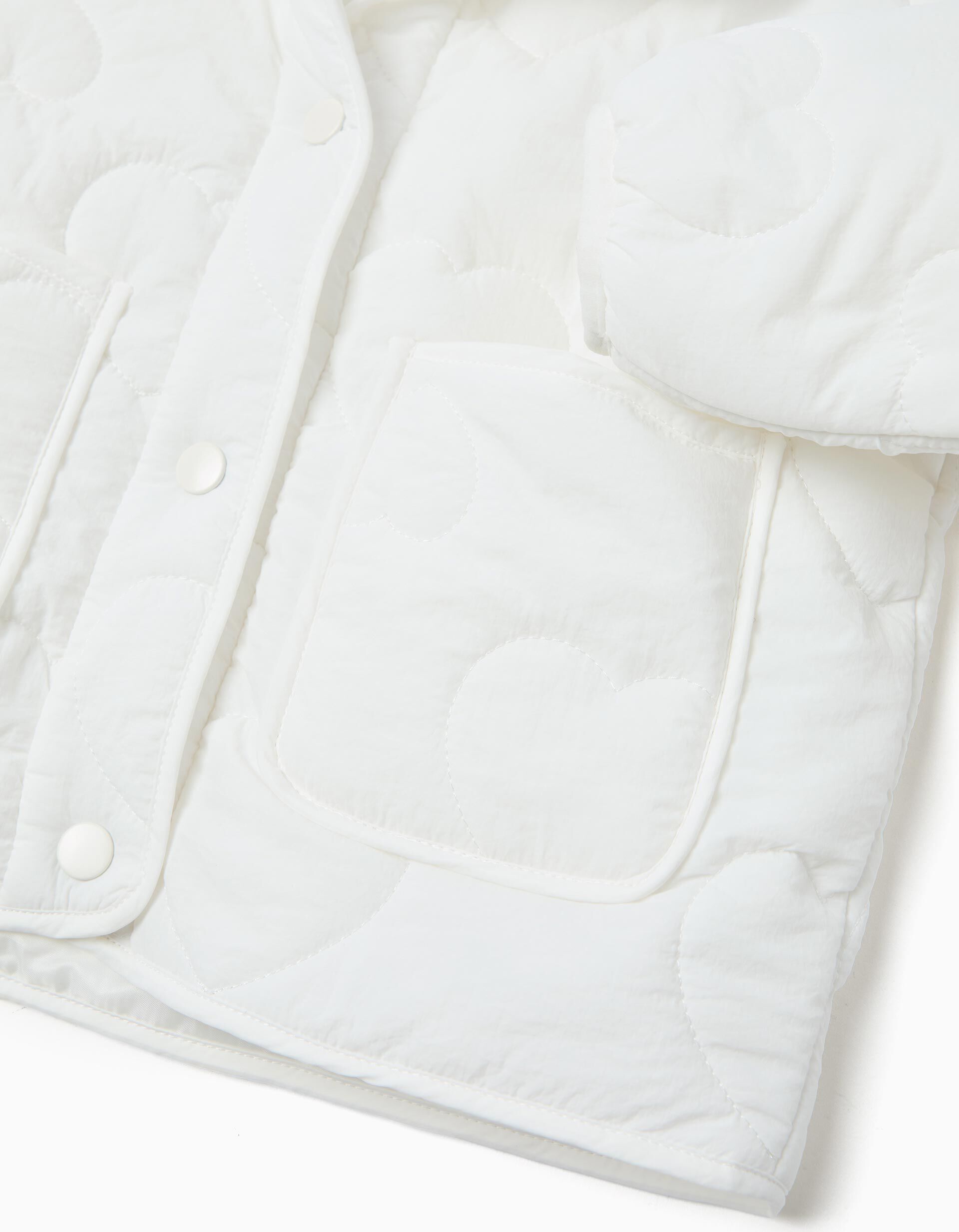 Comprar Online Casaco Acolchoado com Capuz, Menina, Branco