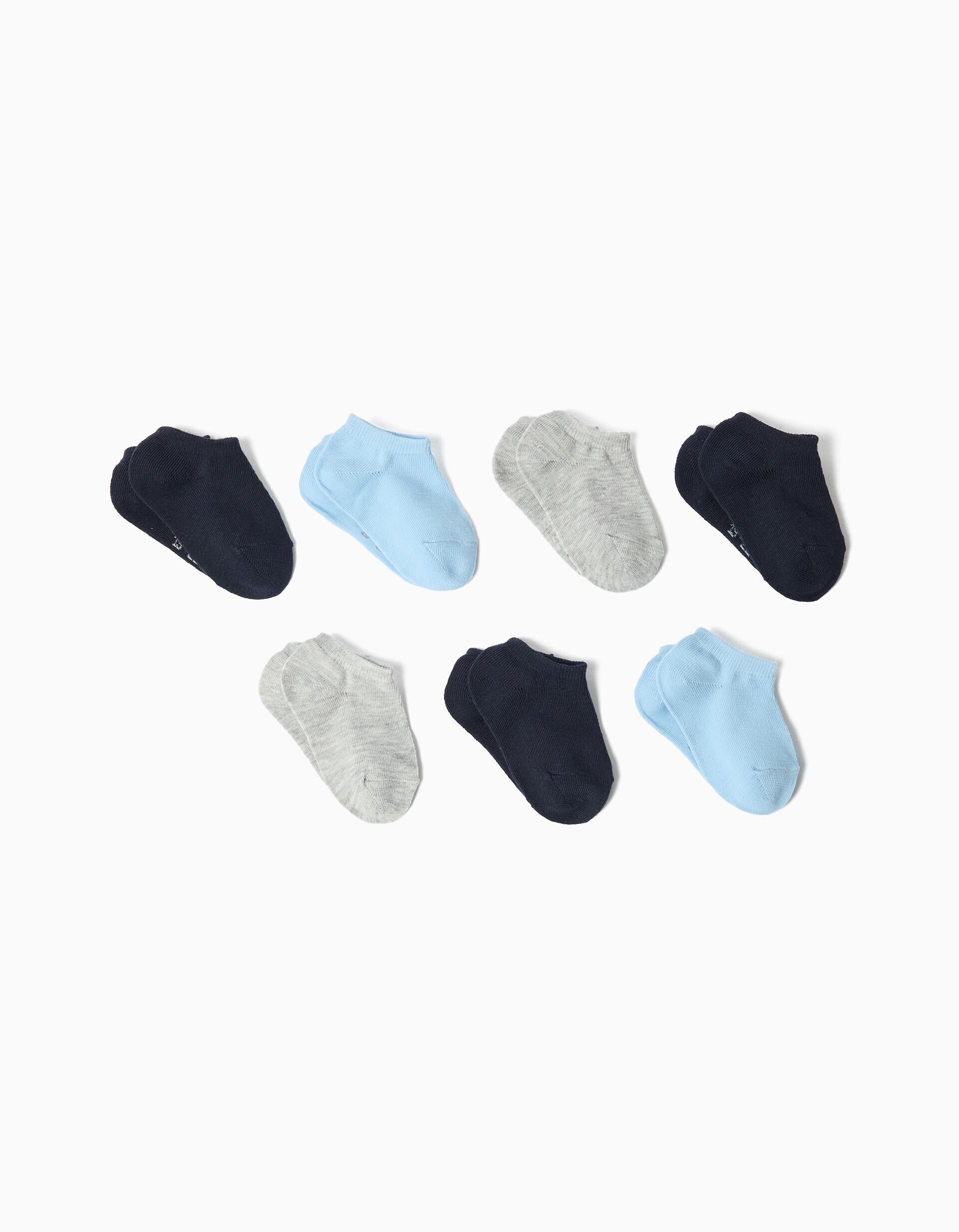 Comprar Online Pack 7 Pares de Meias Tornozelo, Menino, Multicor
