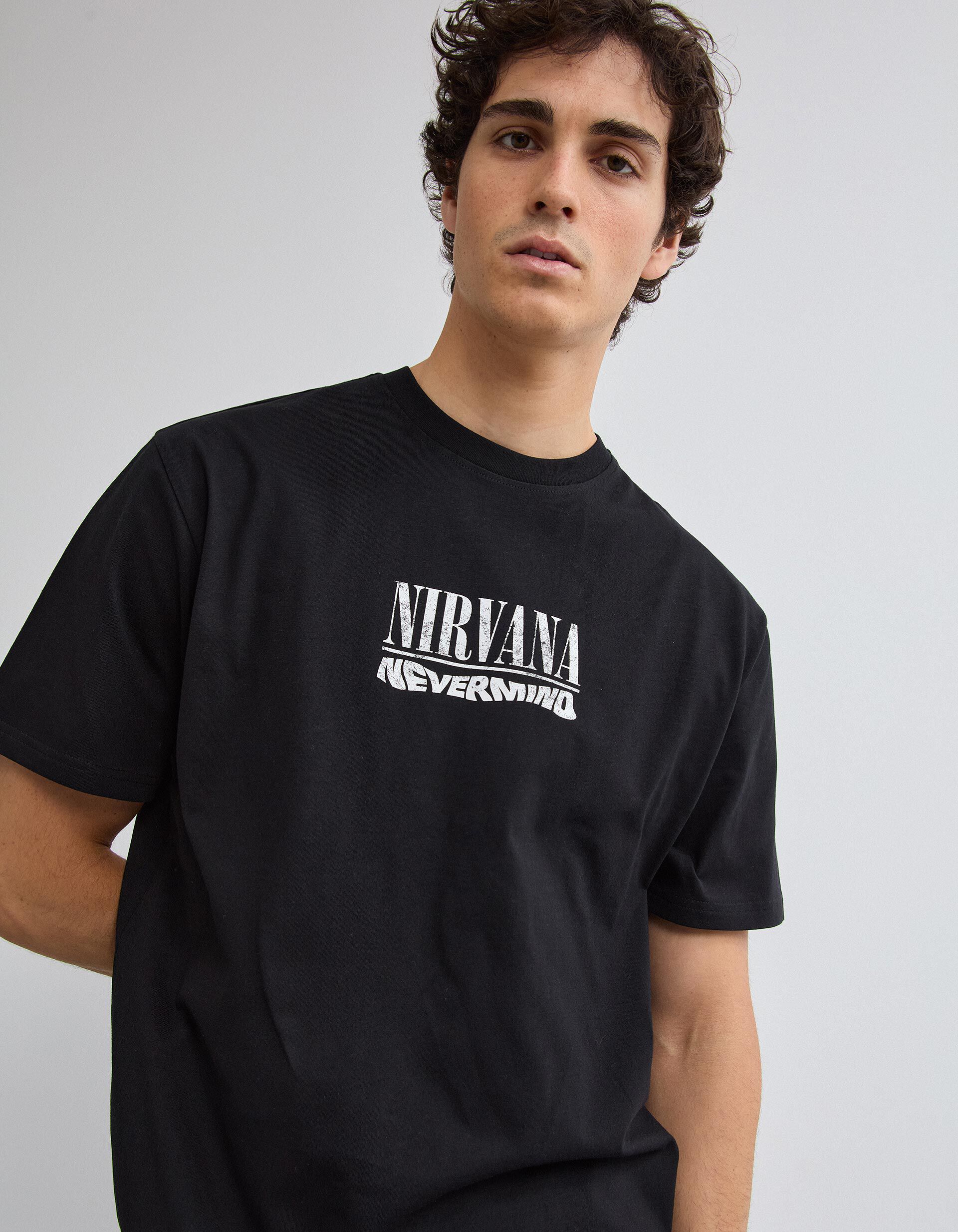 Comprar Online T-shirt Nirvana, Homem, Preto