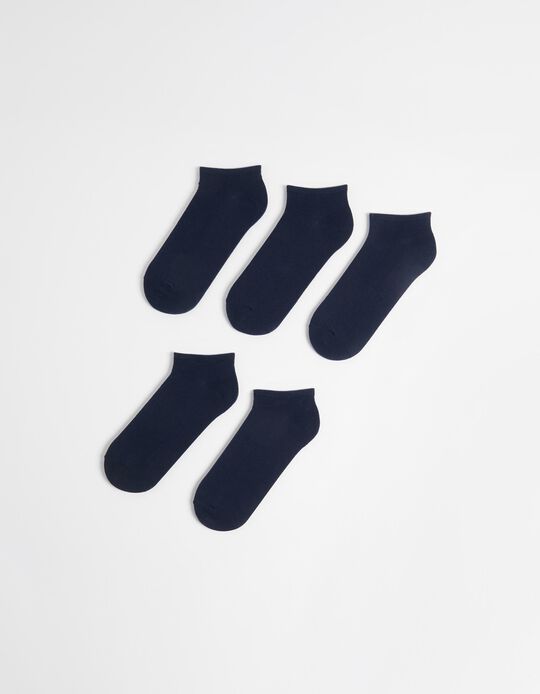 Comprar Online Pack 5 Pares de Meias, Homem, Azul escuro