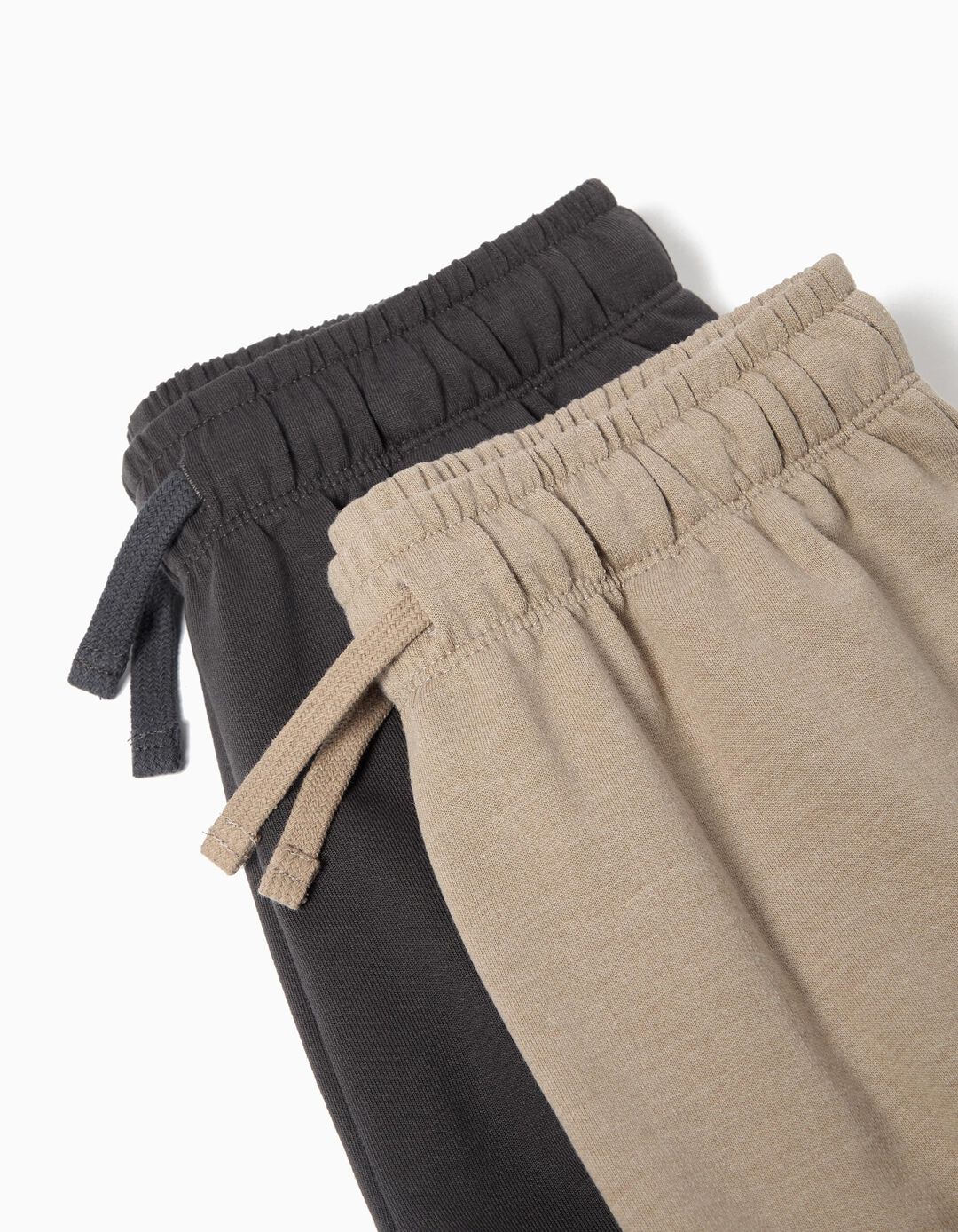 Pack 2 Calções Fleece, Menino, Bege