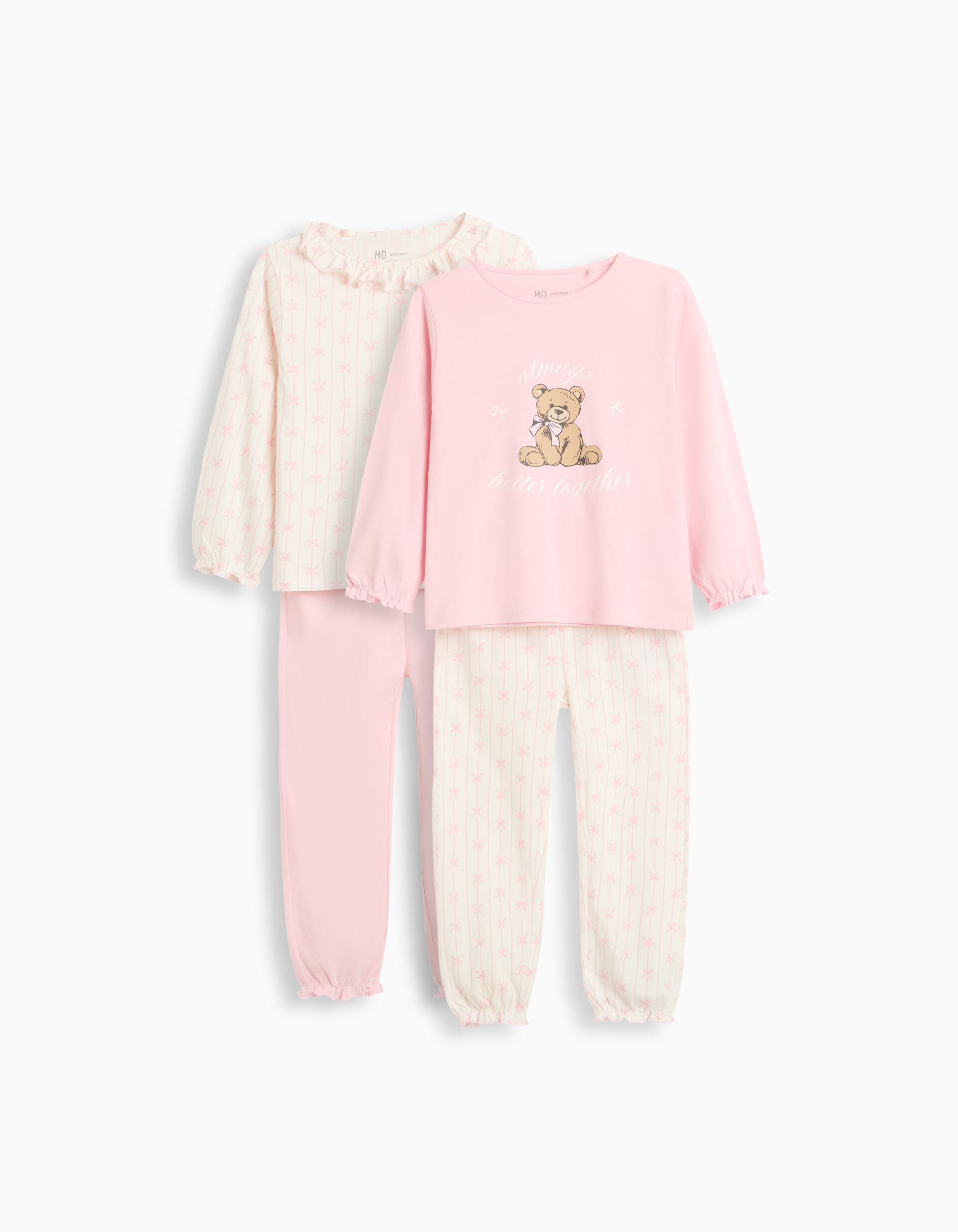 Comprar Online Pack 2 Pijamas, Menina, Rosa Claro