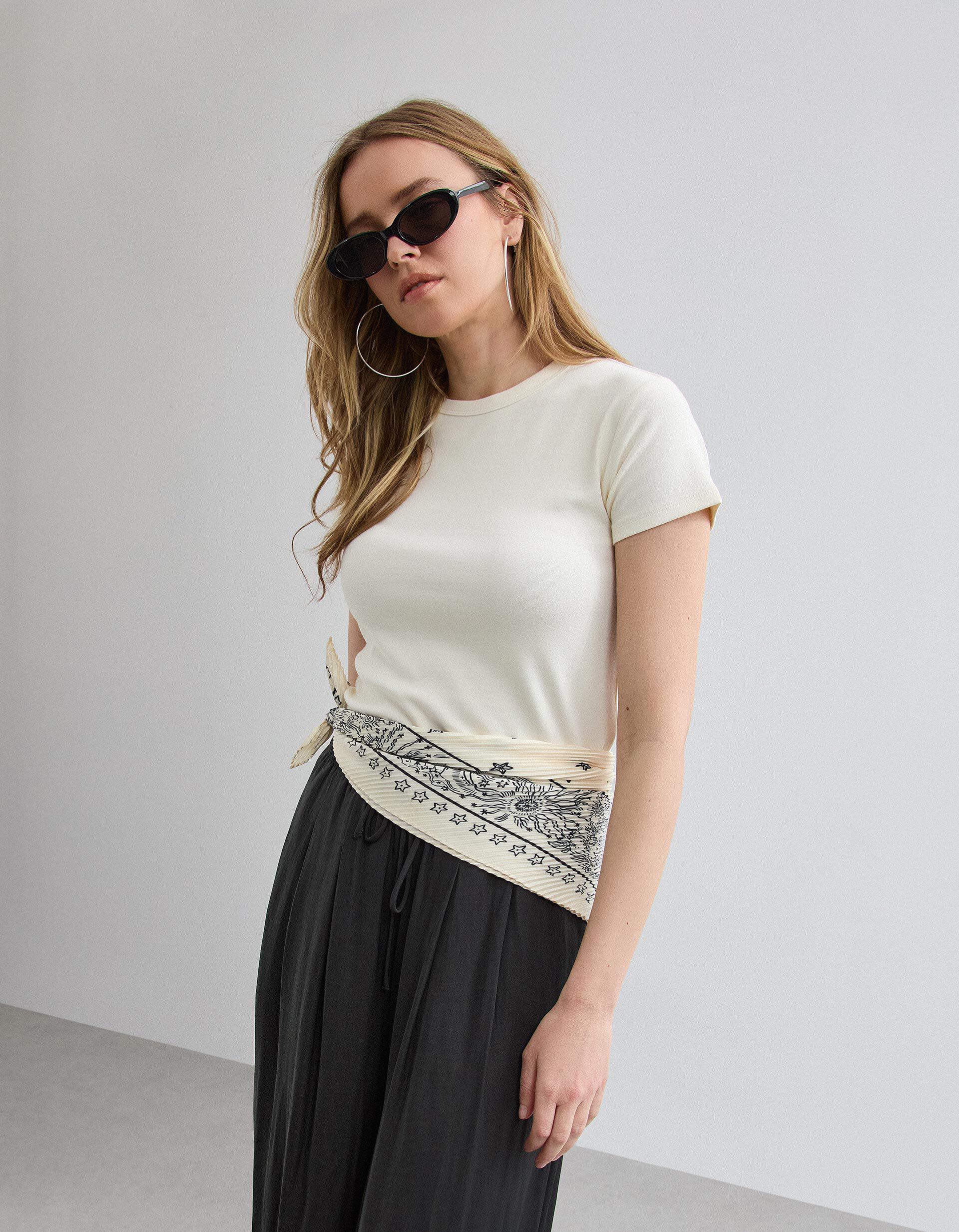 Comprar Online T-shirt Modal, Mulher, Bege Claro