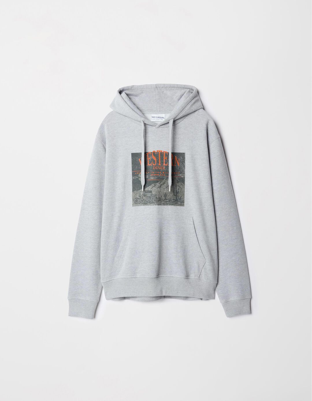 Sweatshirt de Felpa Capuz, Homem, Cinzento Claro