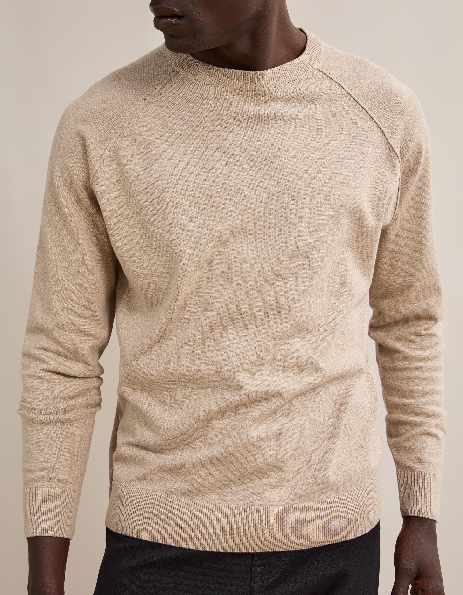 Comprar Online Camisola De Malha, Homem, Bege Claro