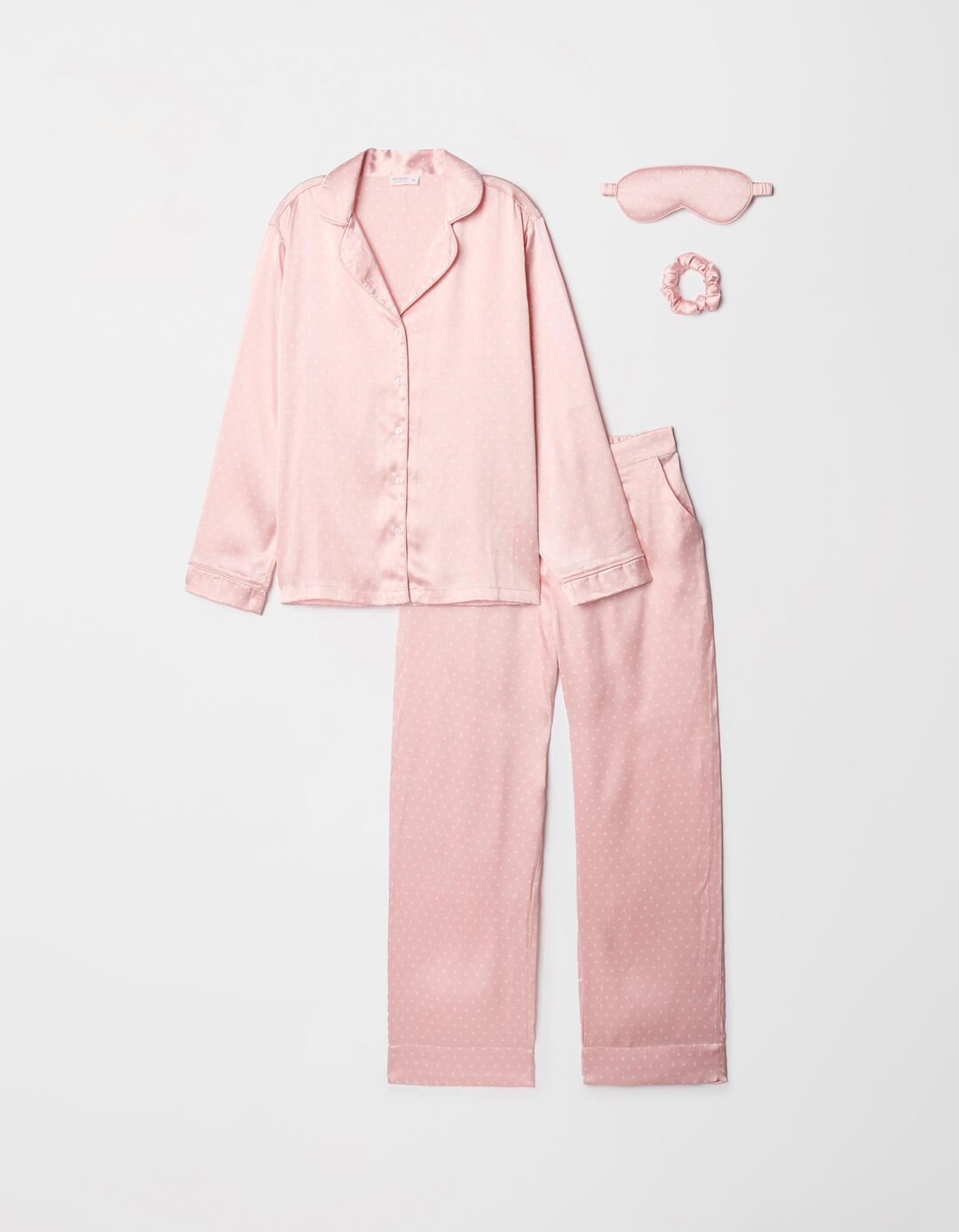 Pijama Acetinado 'Dia dos Namorados', Mulher, Rosa Claro