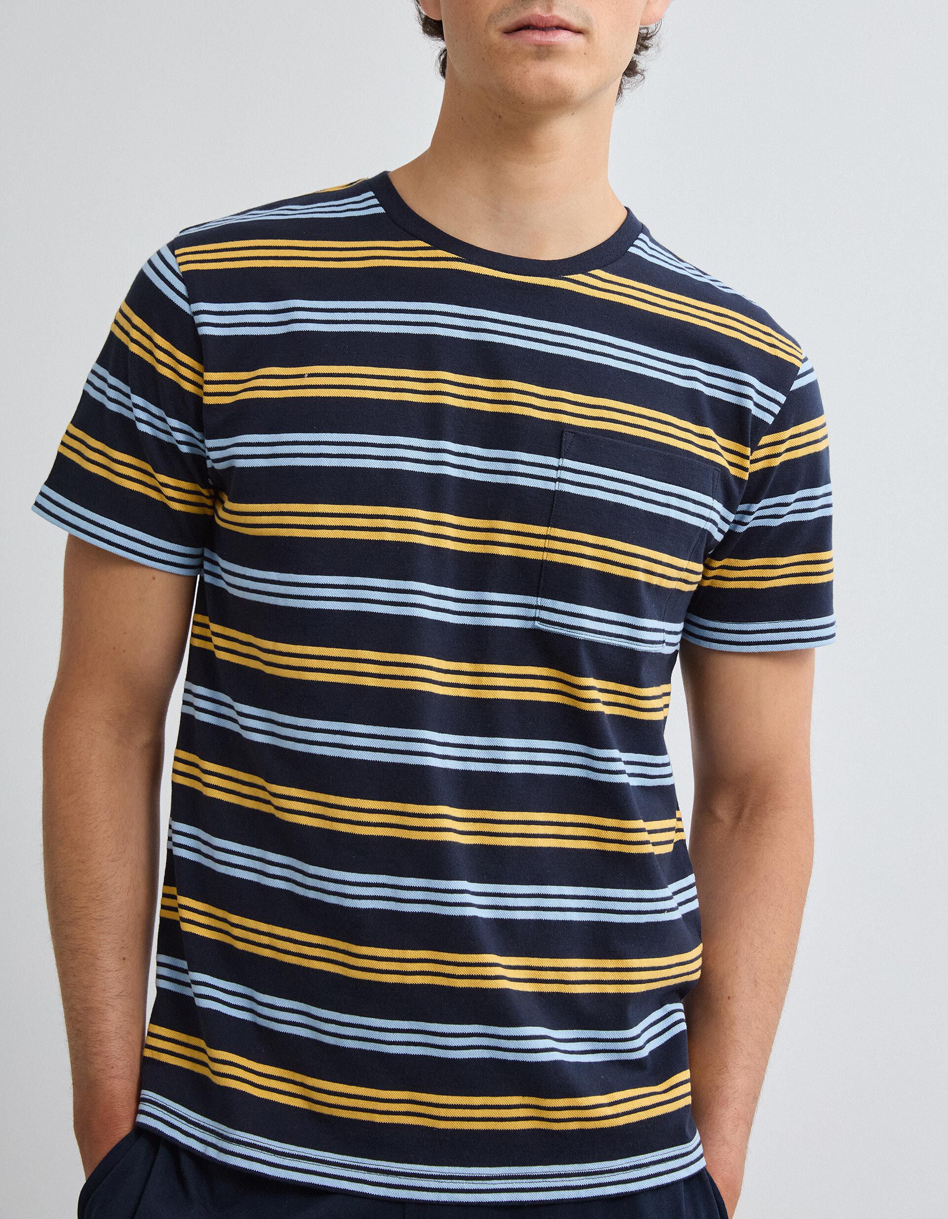 Comprar Online Pijama Riscas, Homem, Azul Escuro