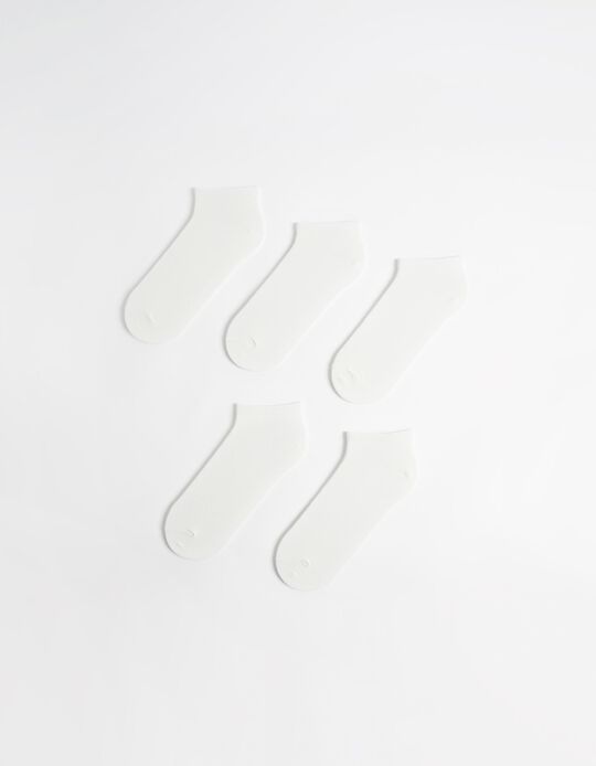 Comprar Online Pack 5 Pares de Meias, Homem, Branco