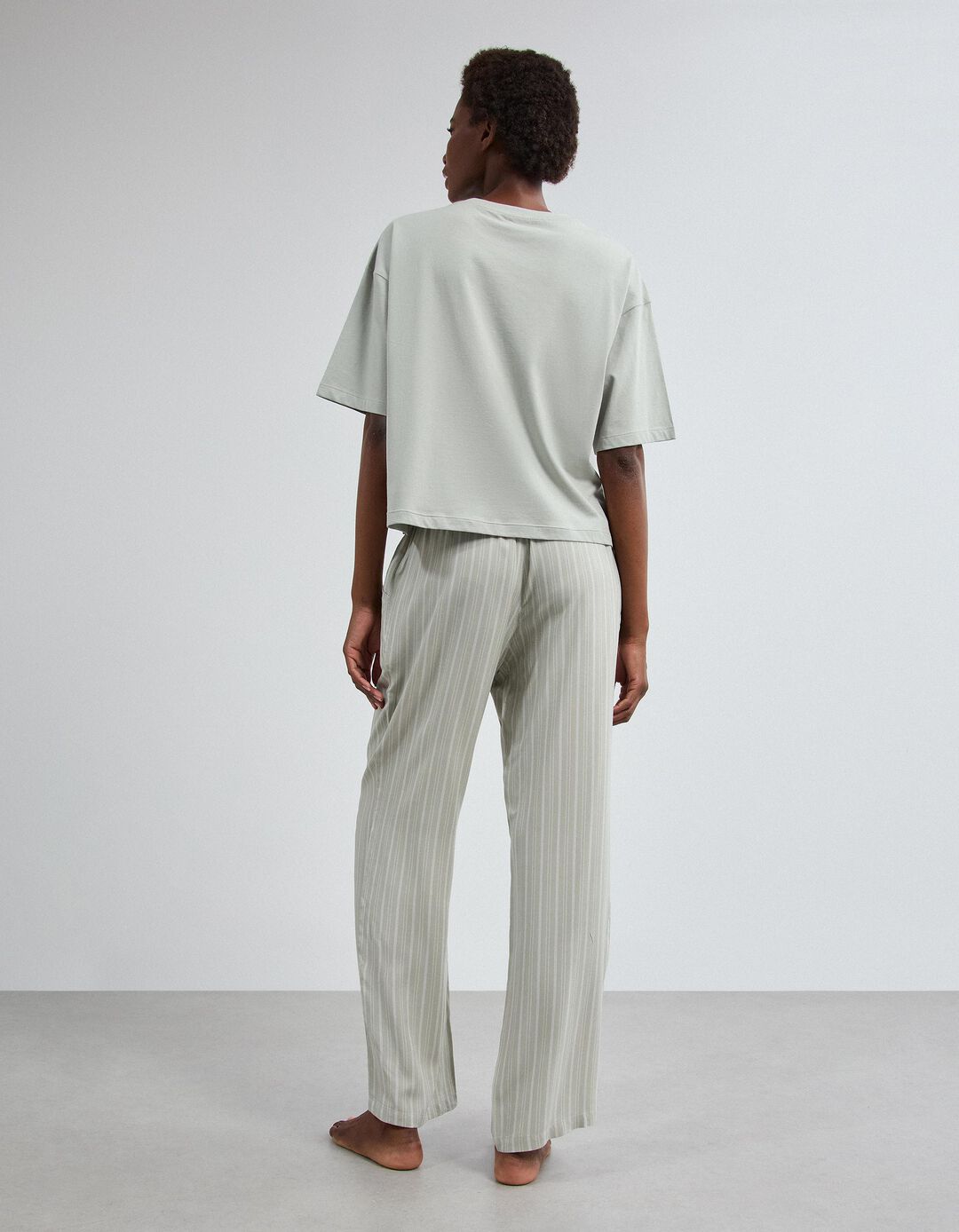Pijama Jersey, Mulher, Verde Claro