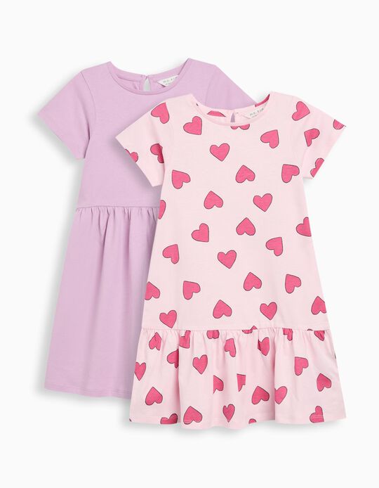 Comprar Online Pack 2 Vestidos, Menina, Lilás Claro
