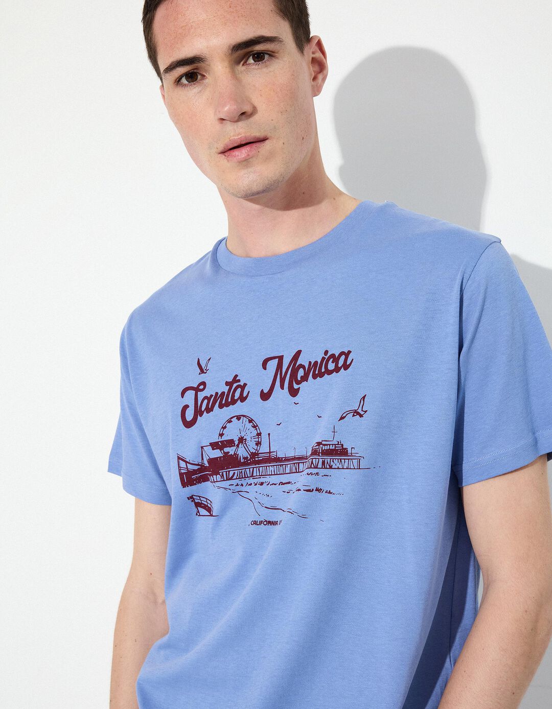 T-shirt, Homem, Azul 