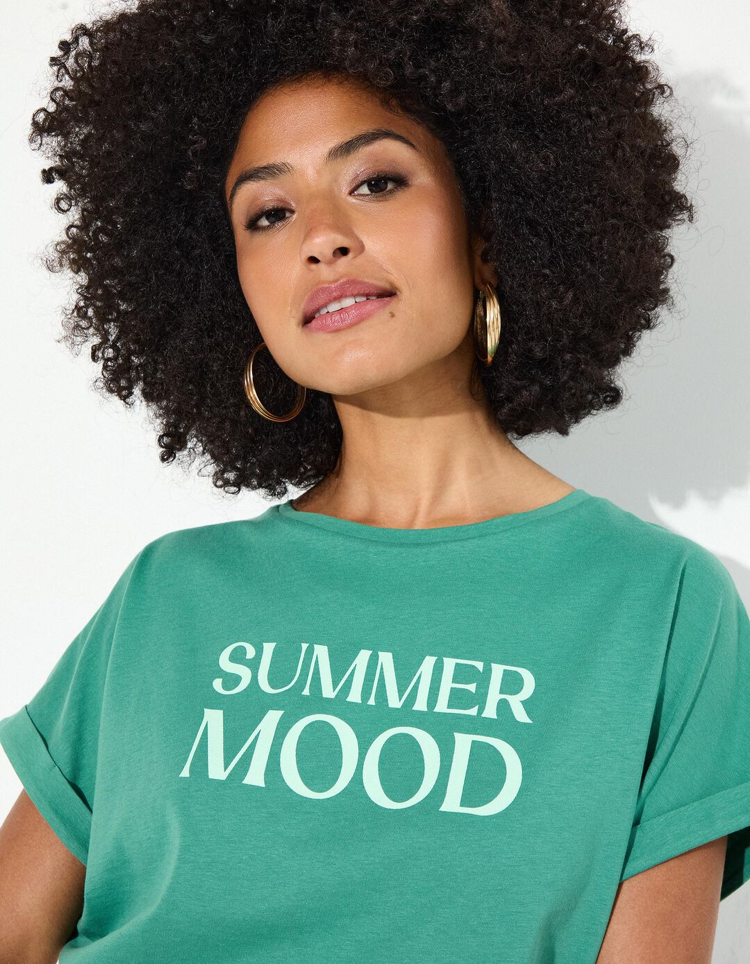 T-shirt Print, Mulher, Verde