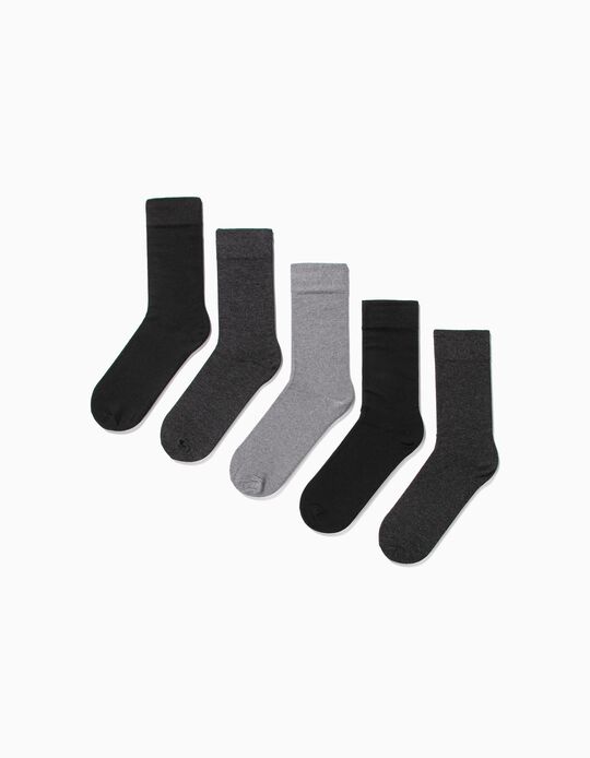 Comprar Online 5 Meias, Homem, Cinza Escuro