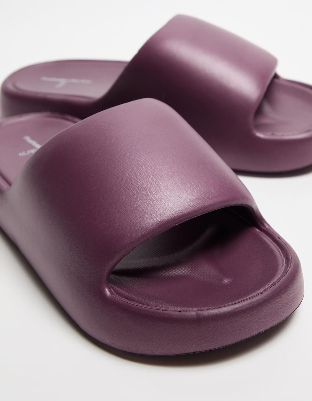 Chinelos de borracha Plataforma, Mulher, Roxo Escuro