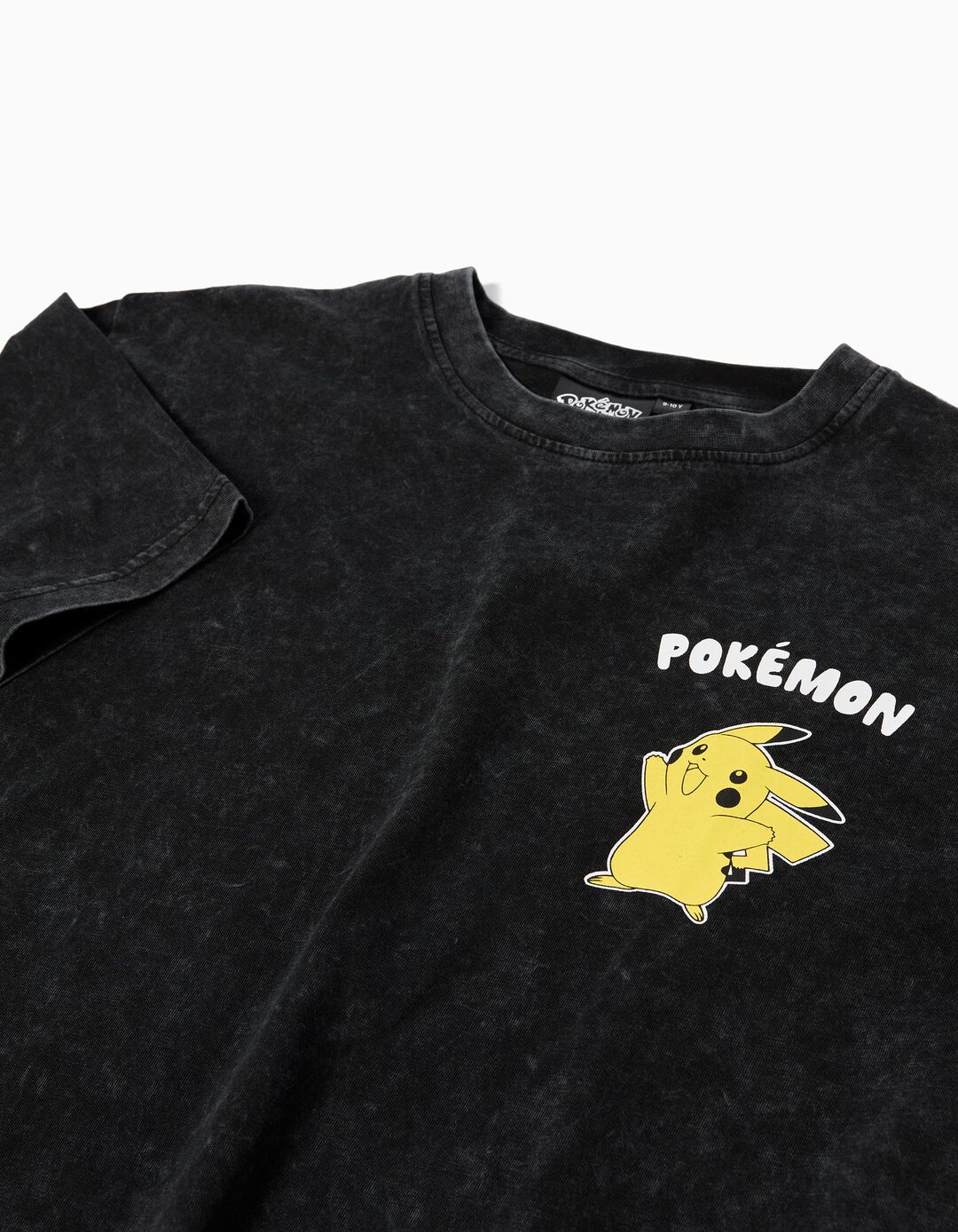 T-shirt 'Pikachu', Menino, Preto