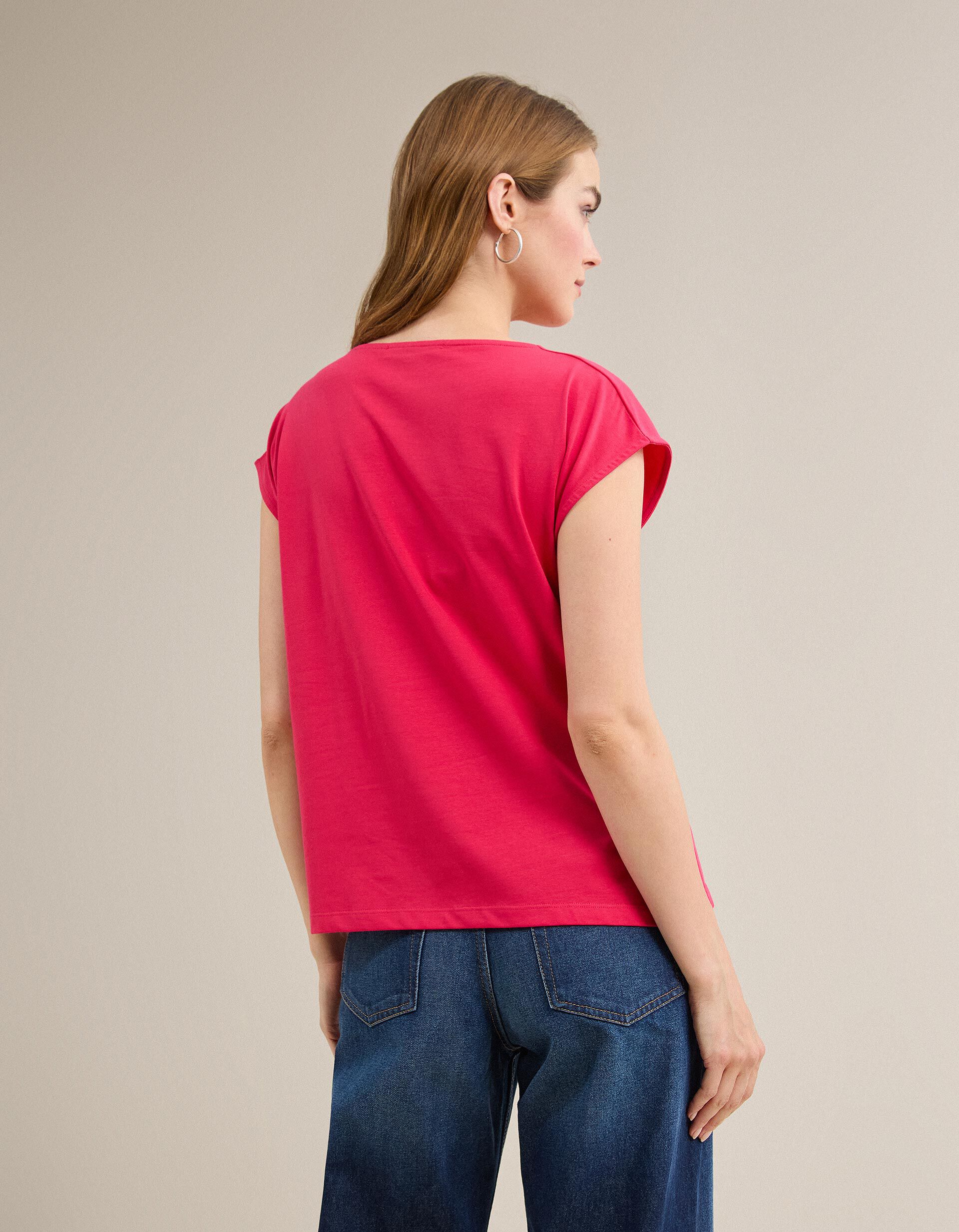 Comprar Online T-shirt, Mulher, Rosa Escuro