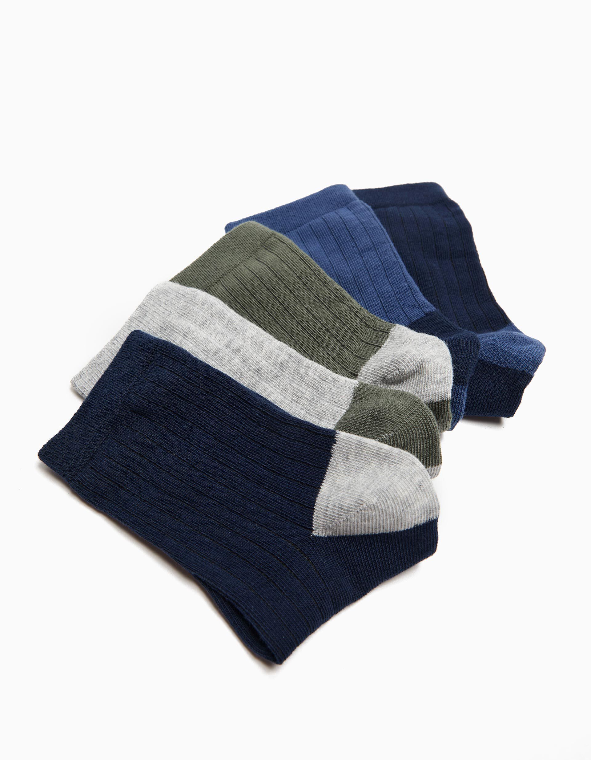 Comprar Online Pack 5 Pares de Meias Altas, Menino, Multicor