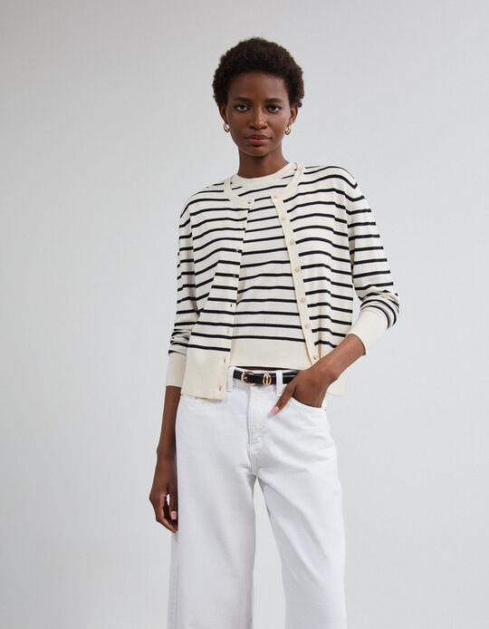 Comprar Online Casaco De Malha, Mulher, Cru