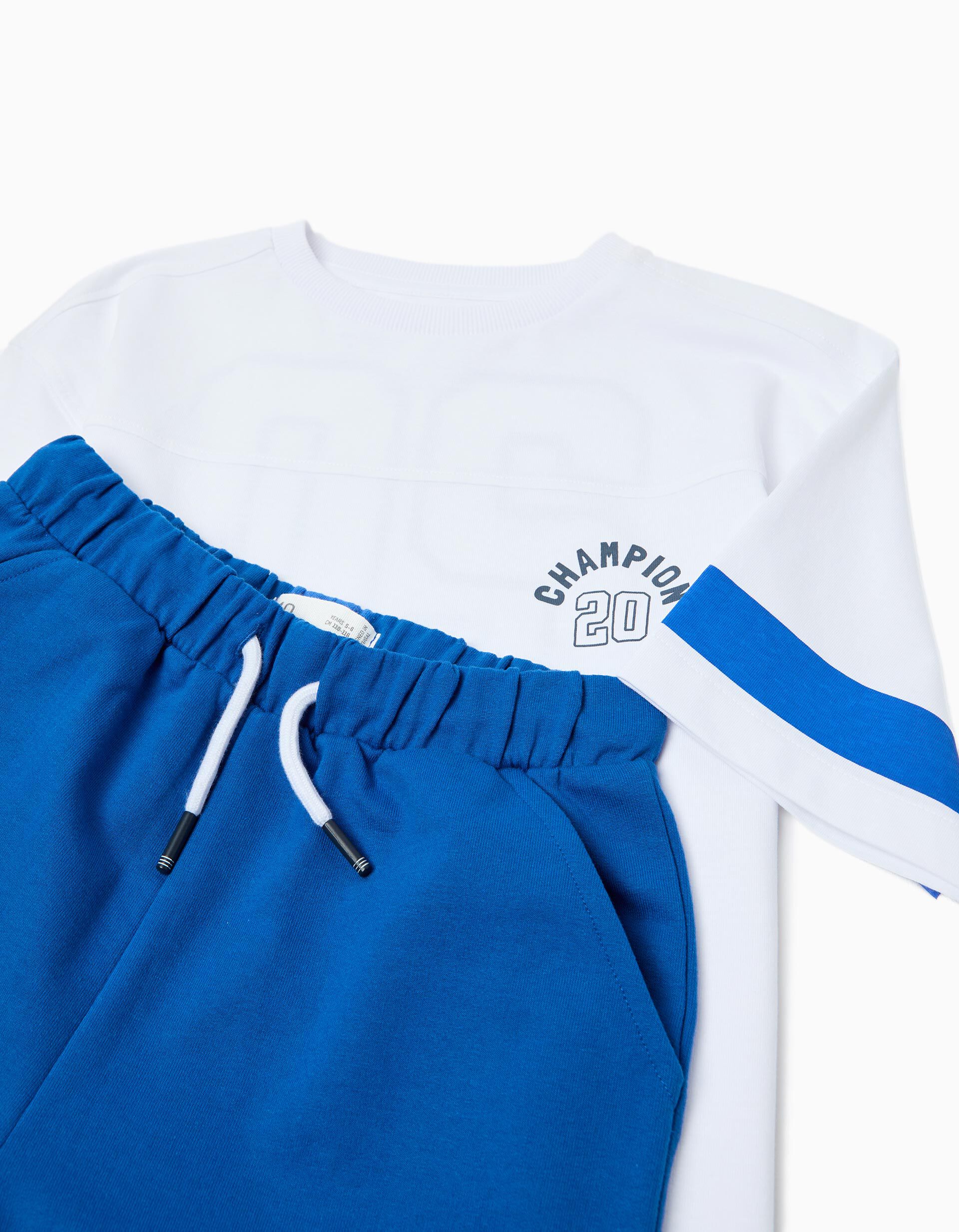 Comprar Online Conjunto T-shirt e Cal&ccedil;&otilde;es, Menino, Azul