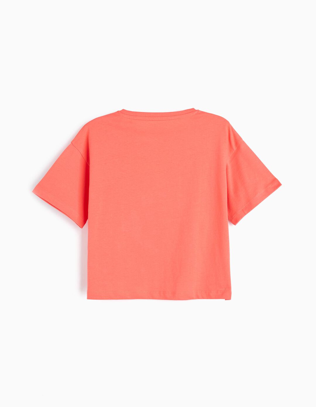 T-shirt, Menina, Laranja Escuro 
