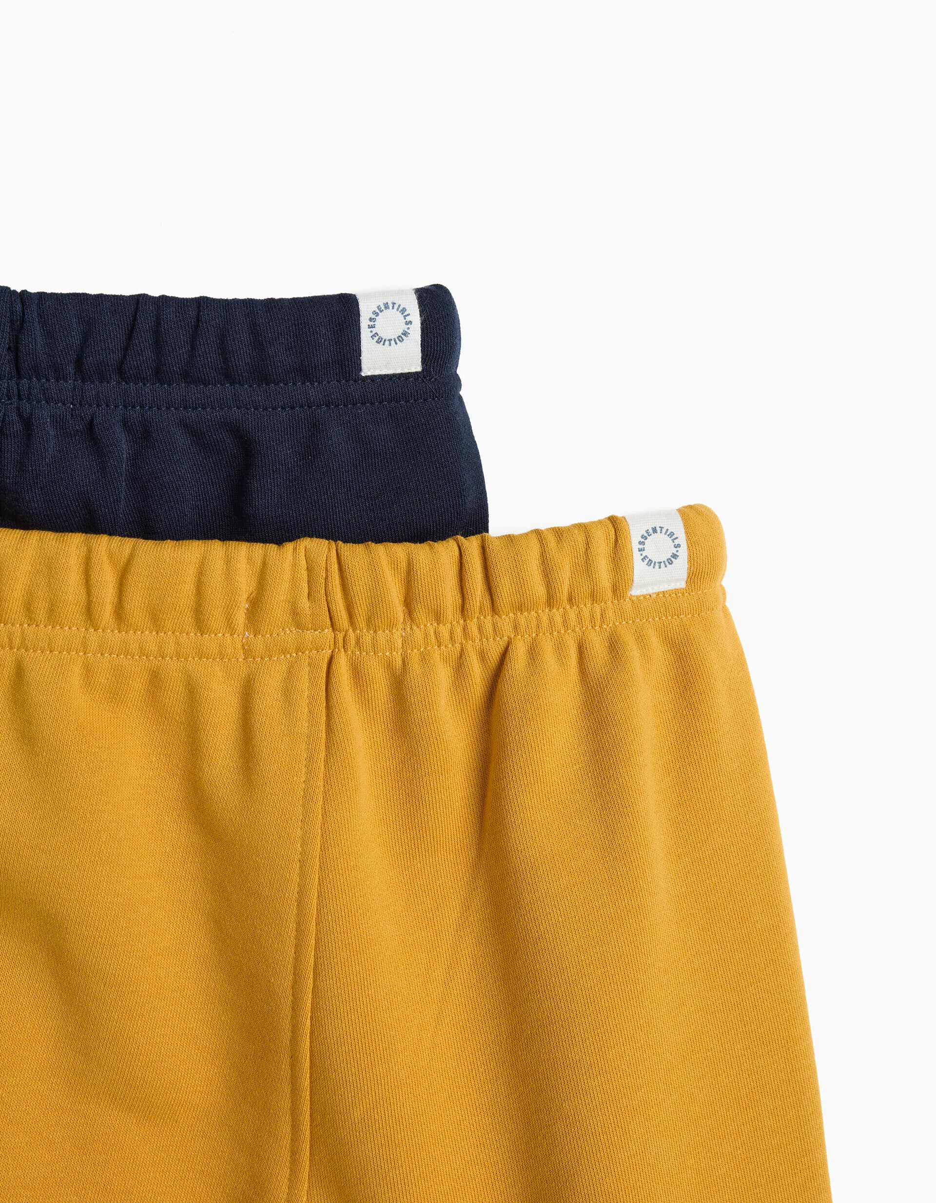 Comprar Online Pack 2 Joggings De Felpa, Menino, Azul Escuro