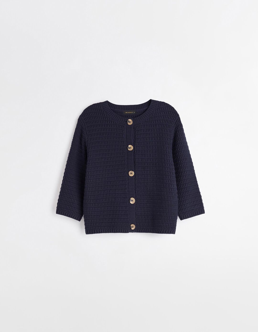 Cardigan, Mulher, Azul Escuro