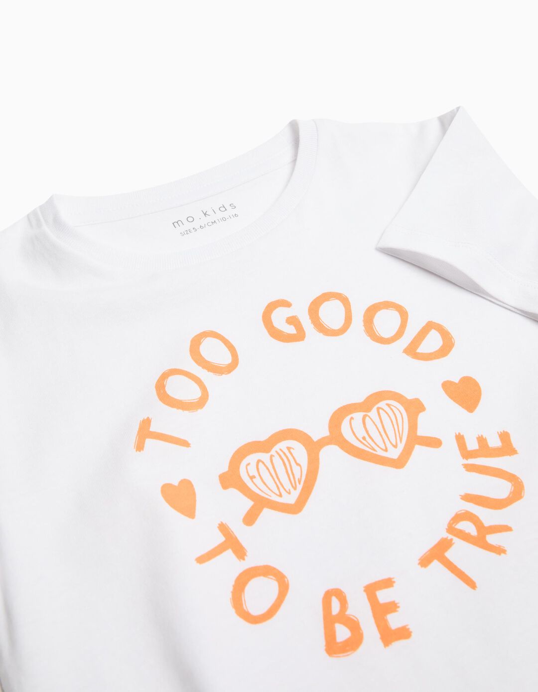 T-shirt Print, Menina, Branco