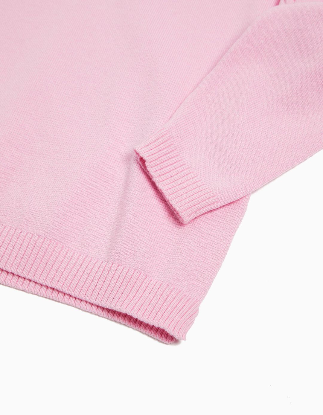 Camisola de Malha, Menina, Rosa Claro