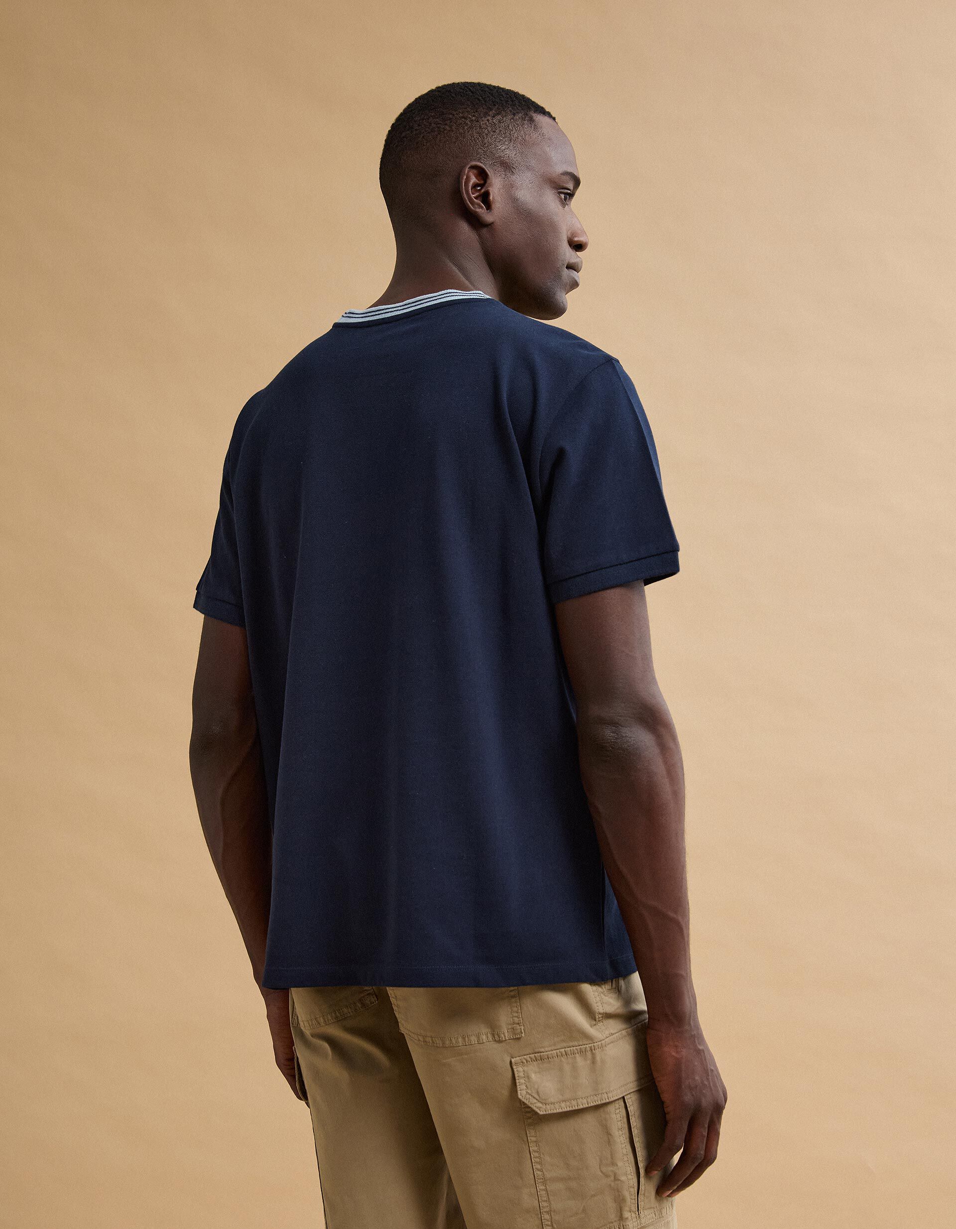 Comprar Online T-shirt Piquet, Homem, Azul Escuro