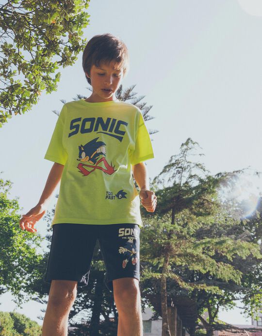 Comprar Online T-shirt 'Sonic', Menino, Verde Claro