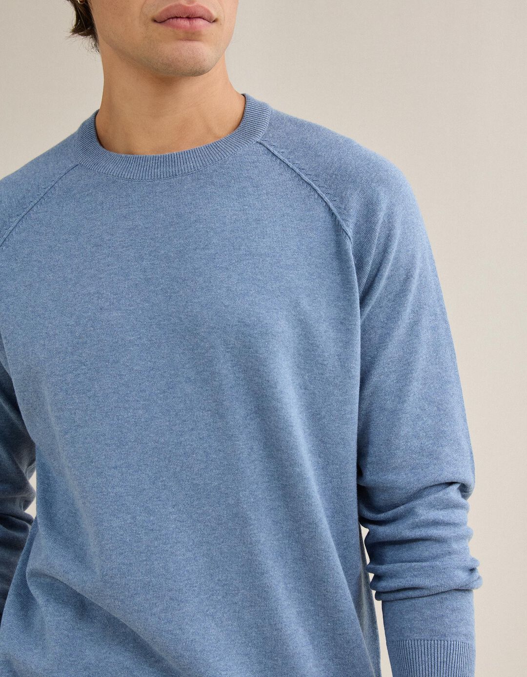 Camisola De Malha, Homem, Azul 