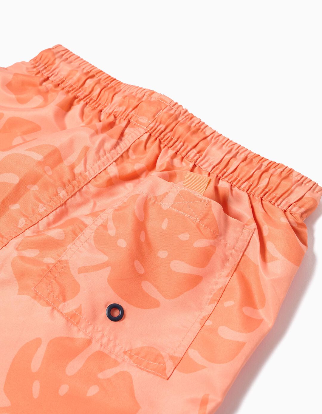 Calções de Banho Estampados, Menino, Laranja Claro 