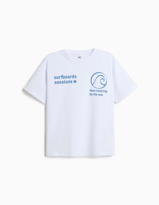 Comprar Online T-shirt Estampada, Menino, Branco
