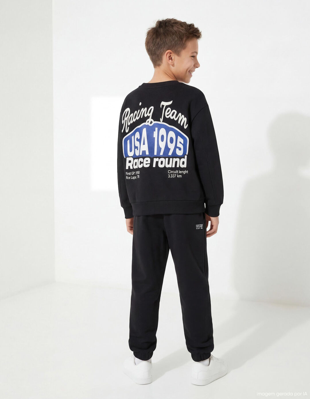 Sweatshirt de Felpa, Menino, Preto