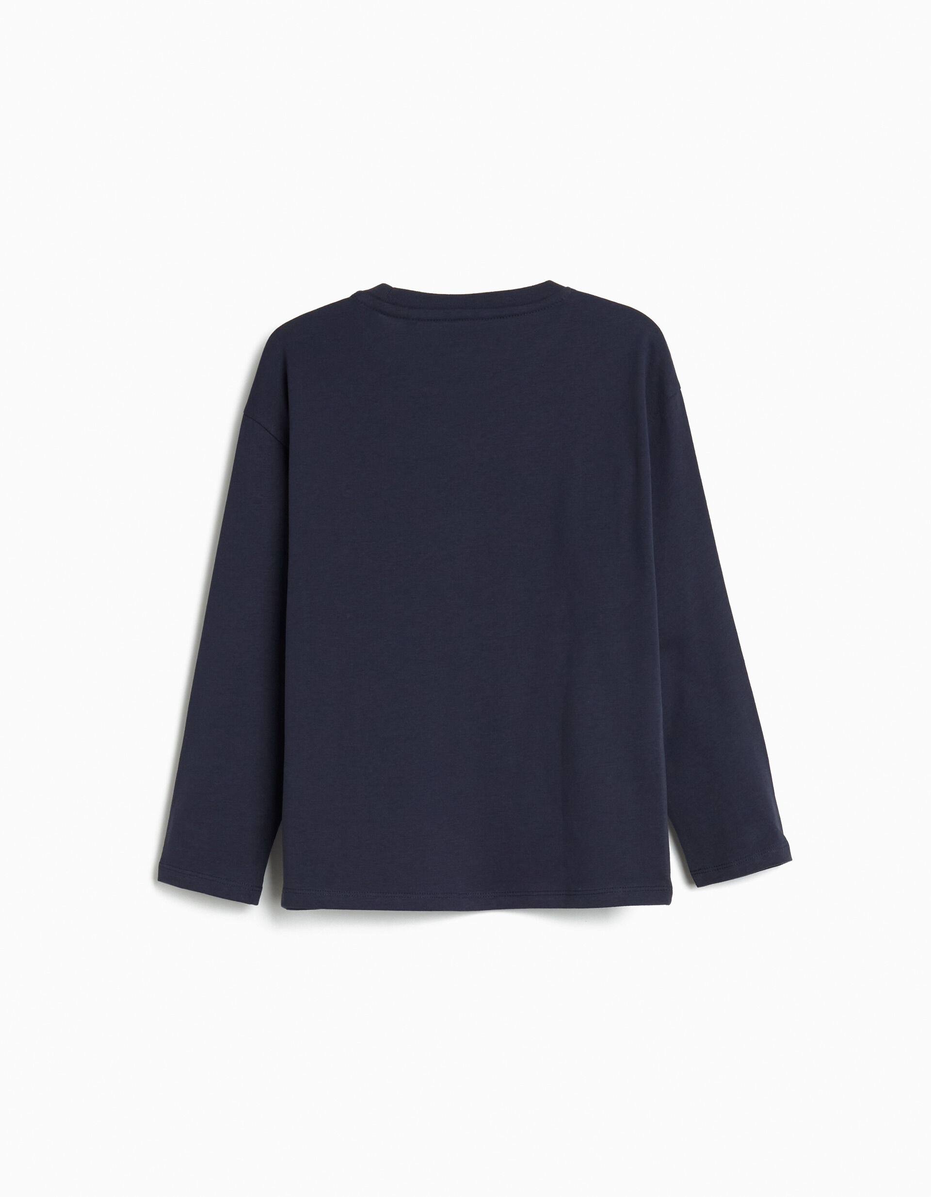 Comprar Online T-shirt de Manga Comprida, Menino, Azul Escuro