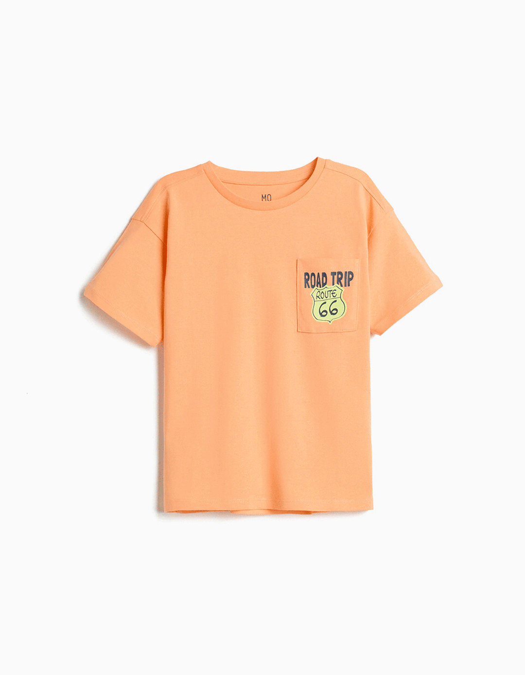 T-shirt, Menino, Laranja Claro