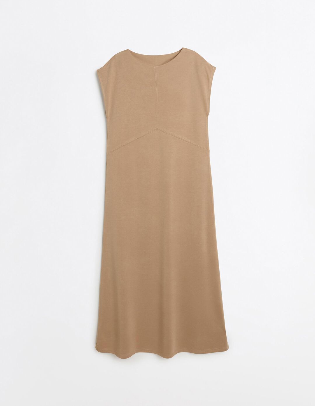 Vestido, Mulher, Bege
