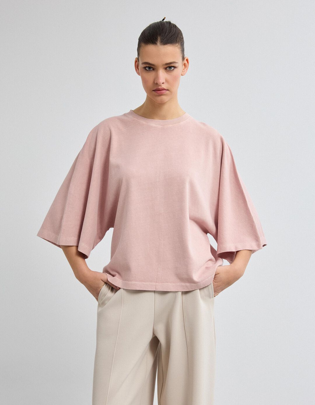 T-shirt, Mulher, Rosa