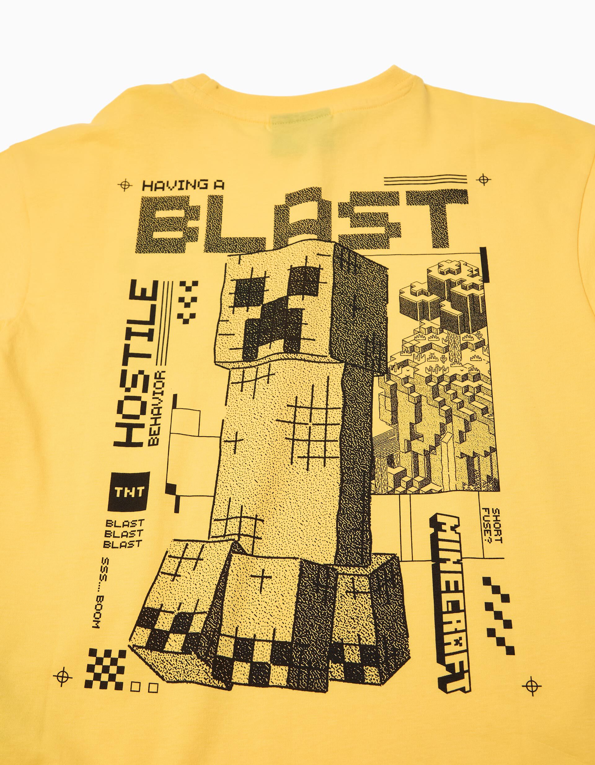Comprar Online T-shirt Manga Curta 'Minecraft', Menino, Amarelo