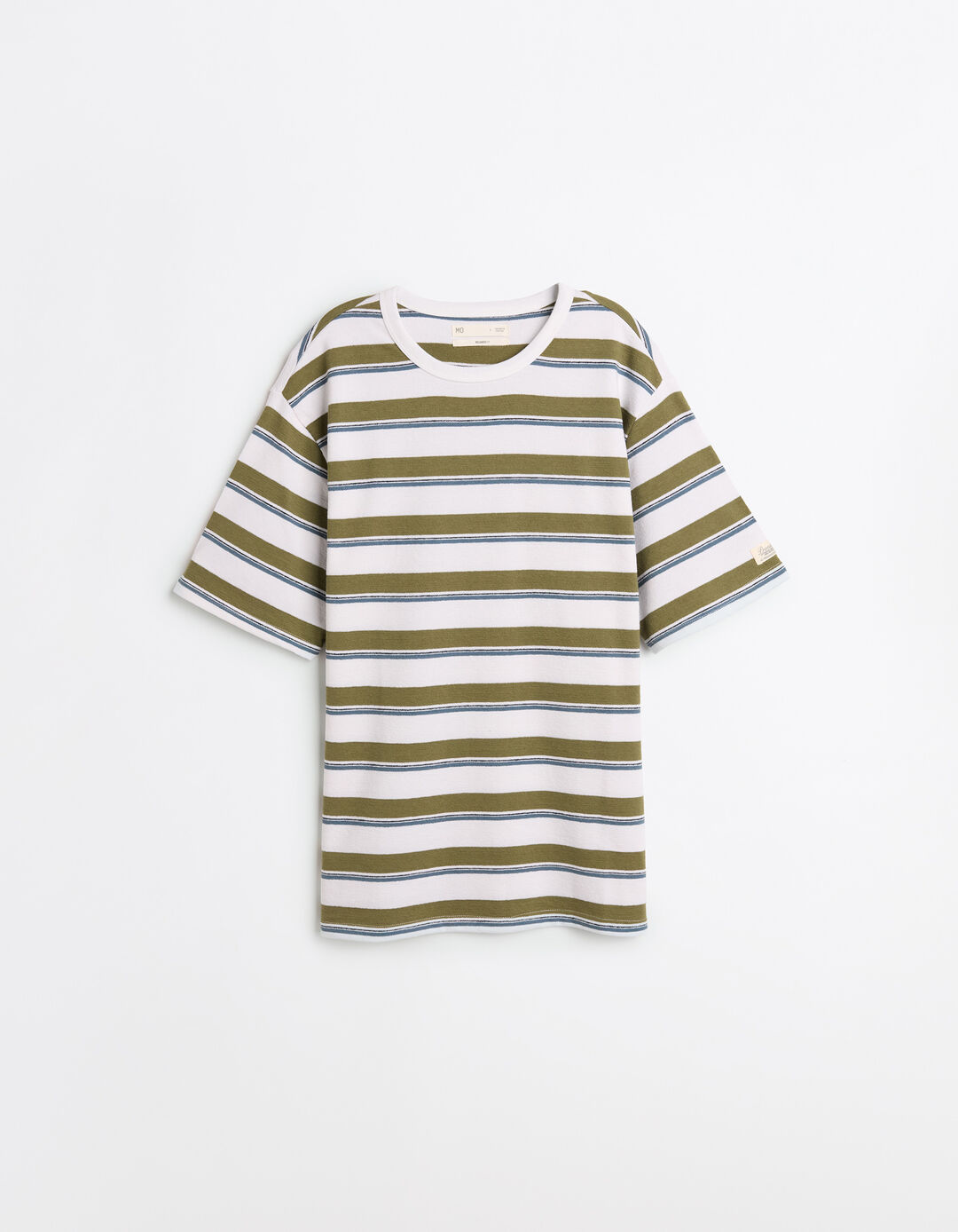 T-shirt Riscas, Homem, Branco