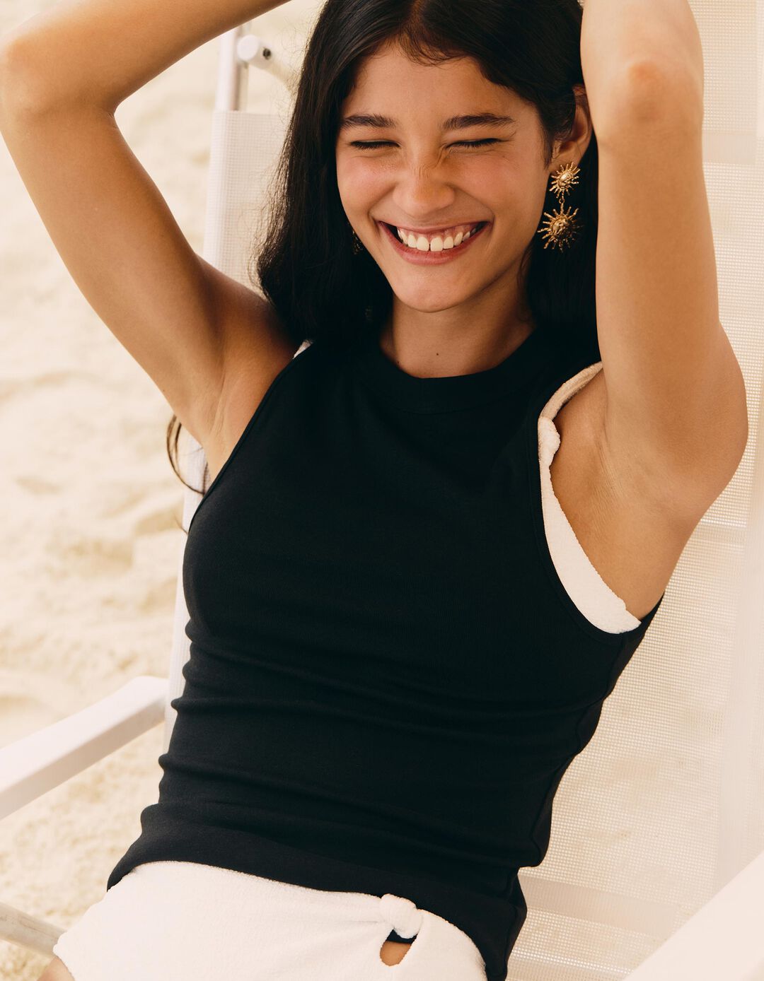 Tank Top com Modal, Mulher, Preto