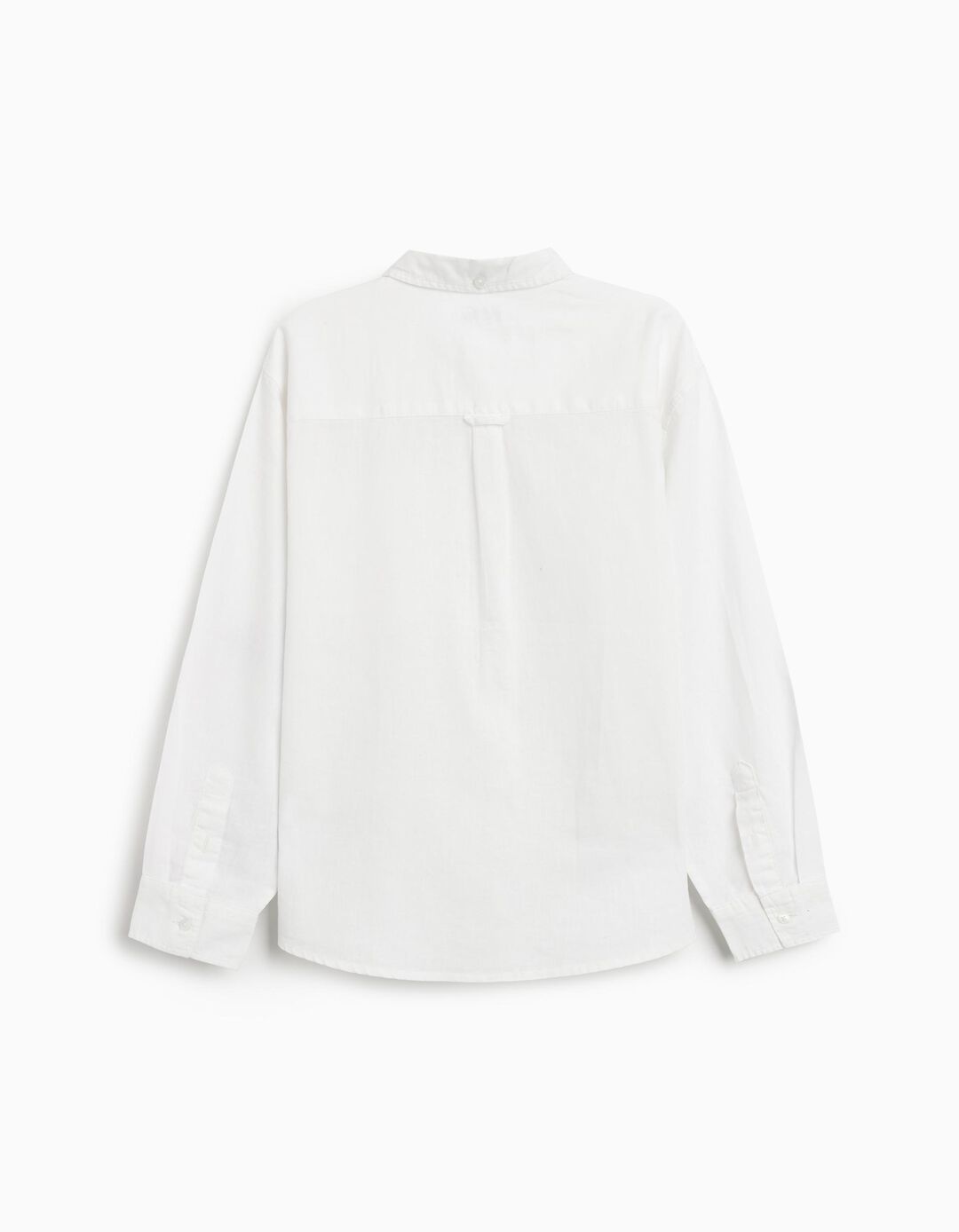 Camisa com Linho, Menino, Branco