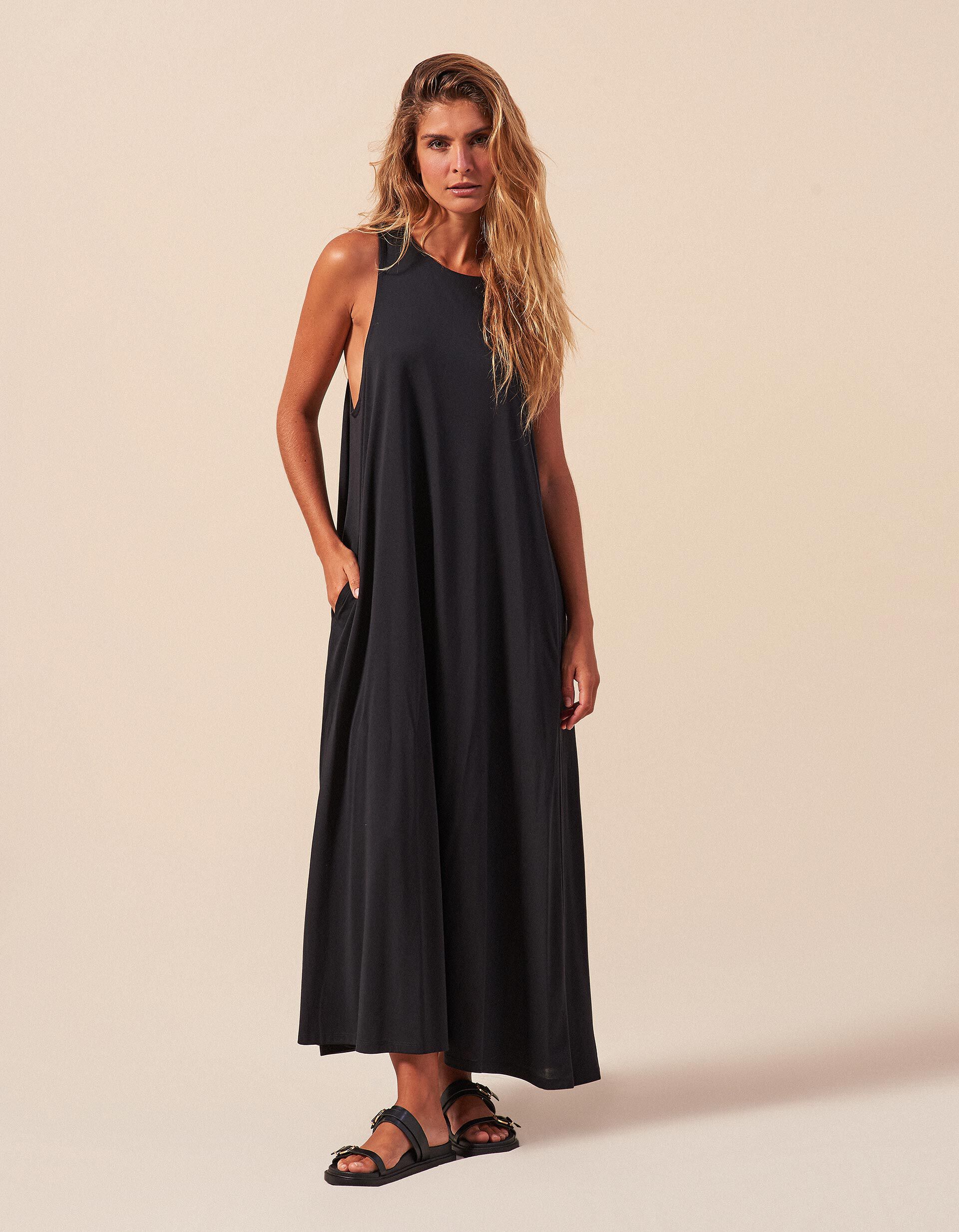 Comprar Online Vestido Comprido, Mulher, Preto