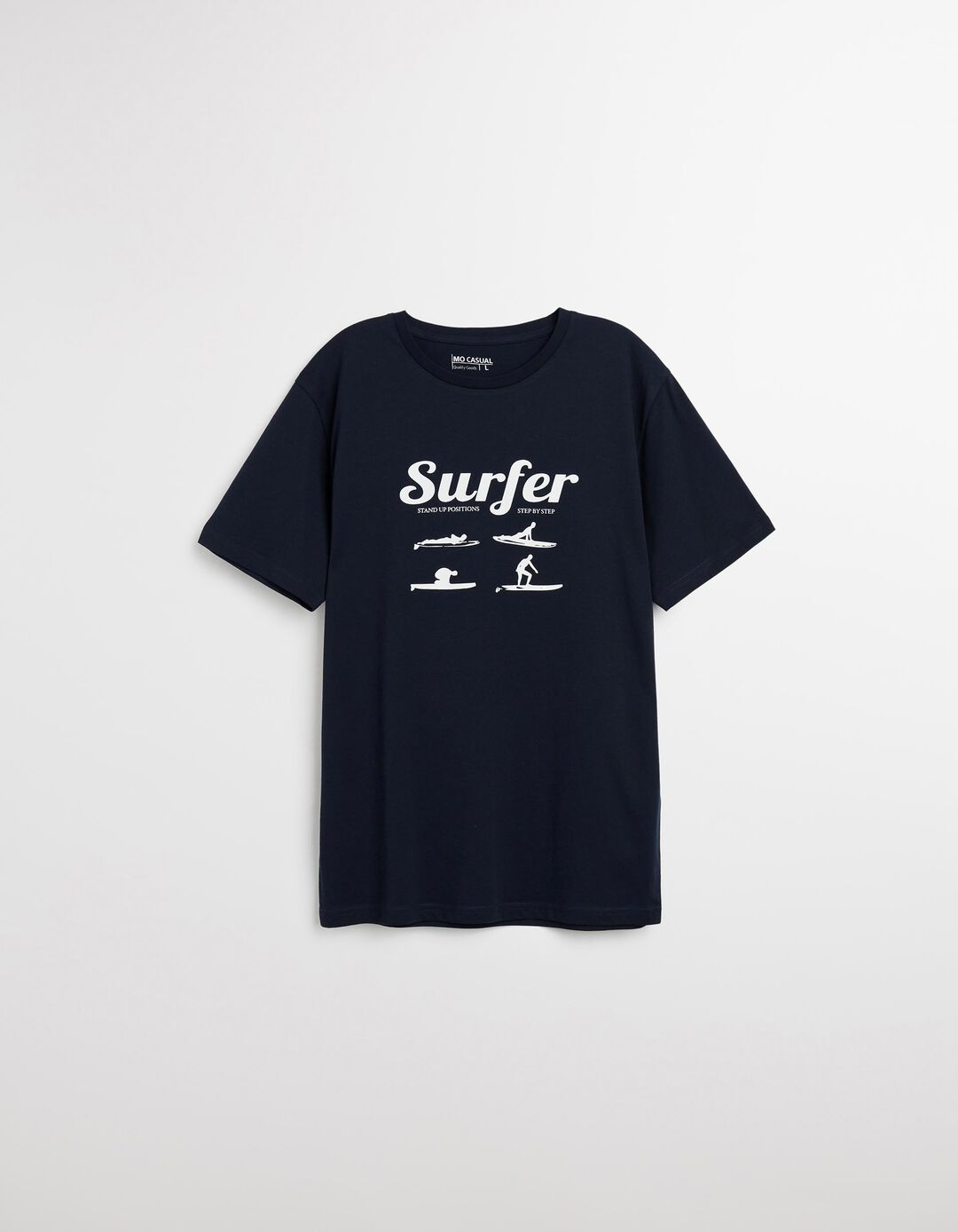 T-shirt Jersey Estampado, Homem, Azul Escuro