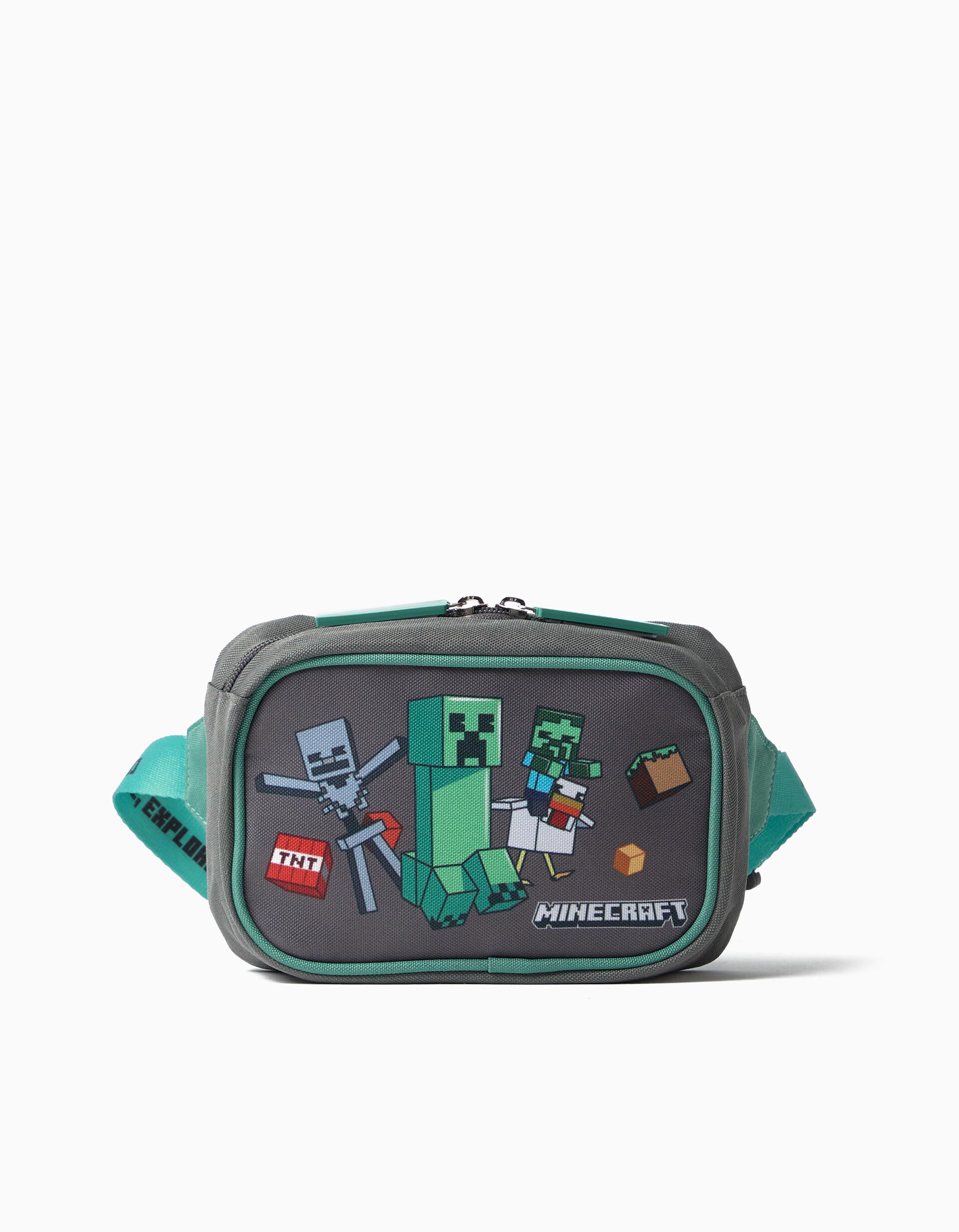 Comprar Online Bolsa De Cintura 'Minecraft', Menino, Cinzento Escuro