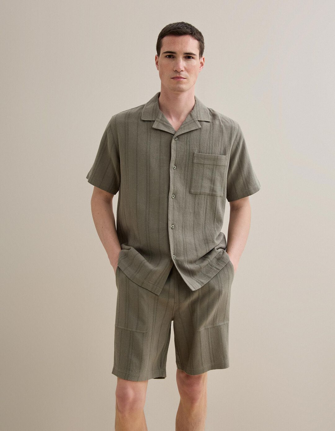 Camisa, Homem, Verde