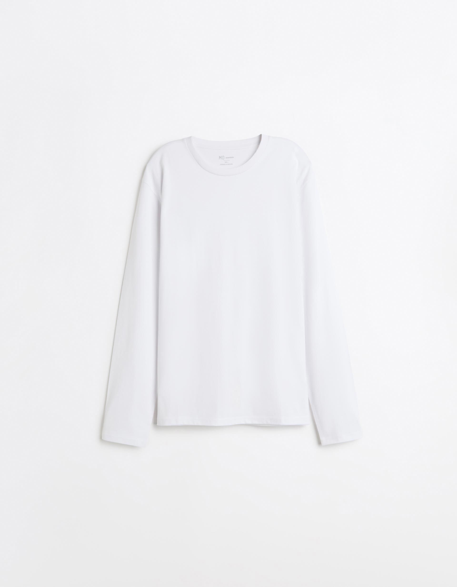 Comprar Online T-shirt De Manga Comprida, Homem, Branco
