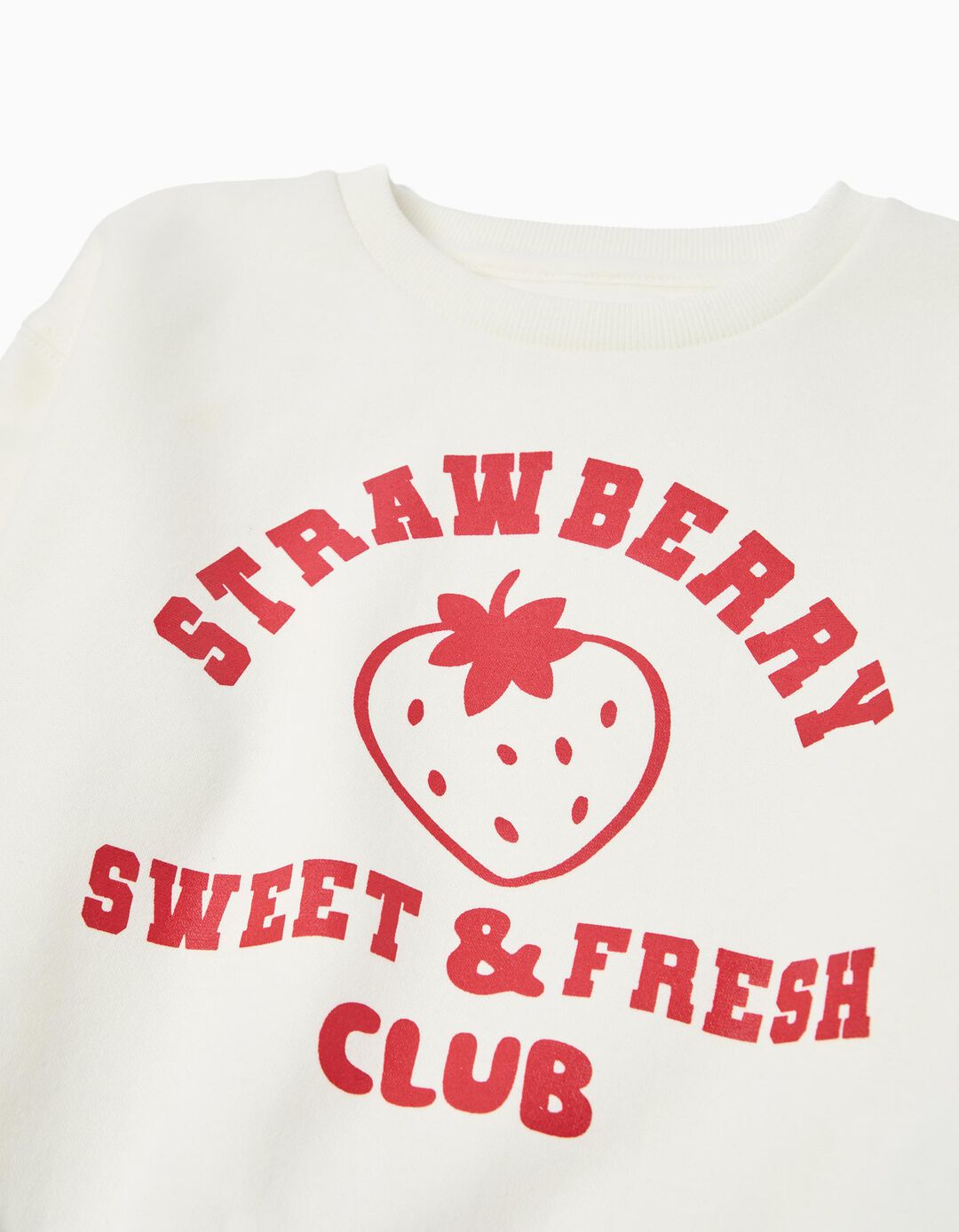 Sweatshirt de Felpa, Menina, Branco