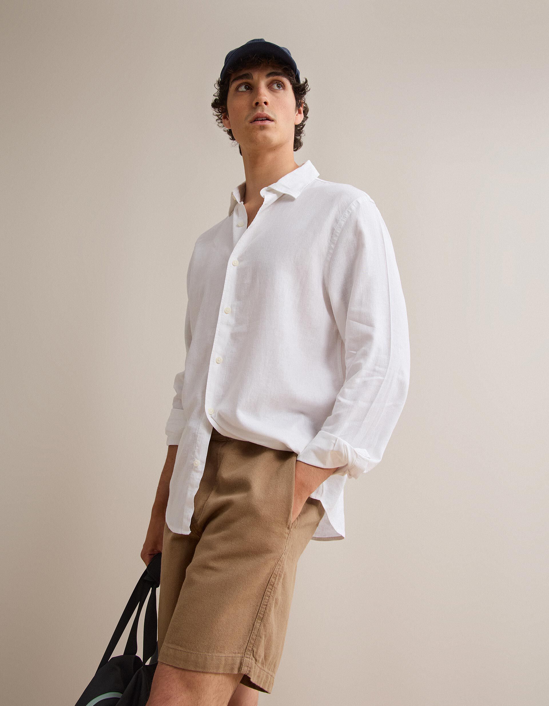 Comprar Online Camisa com Linho, Homem, Branco