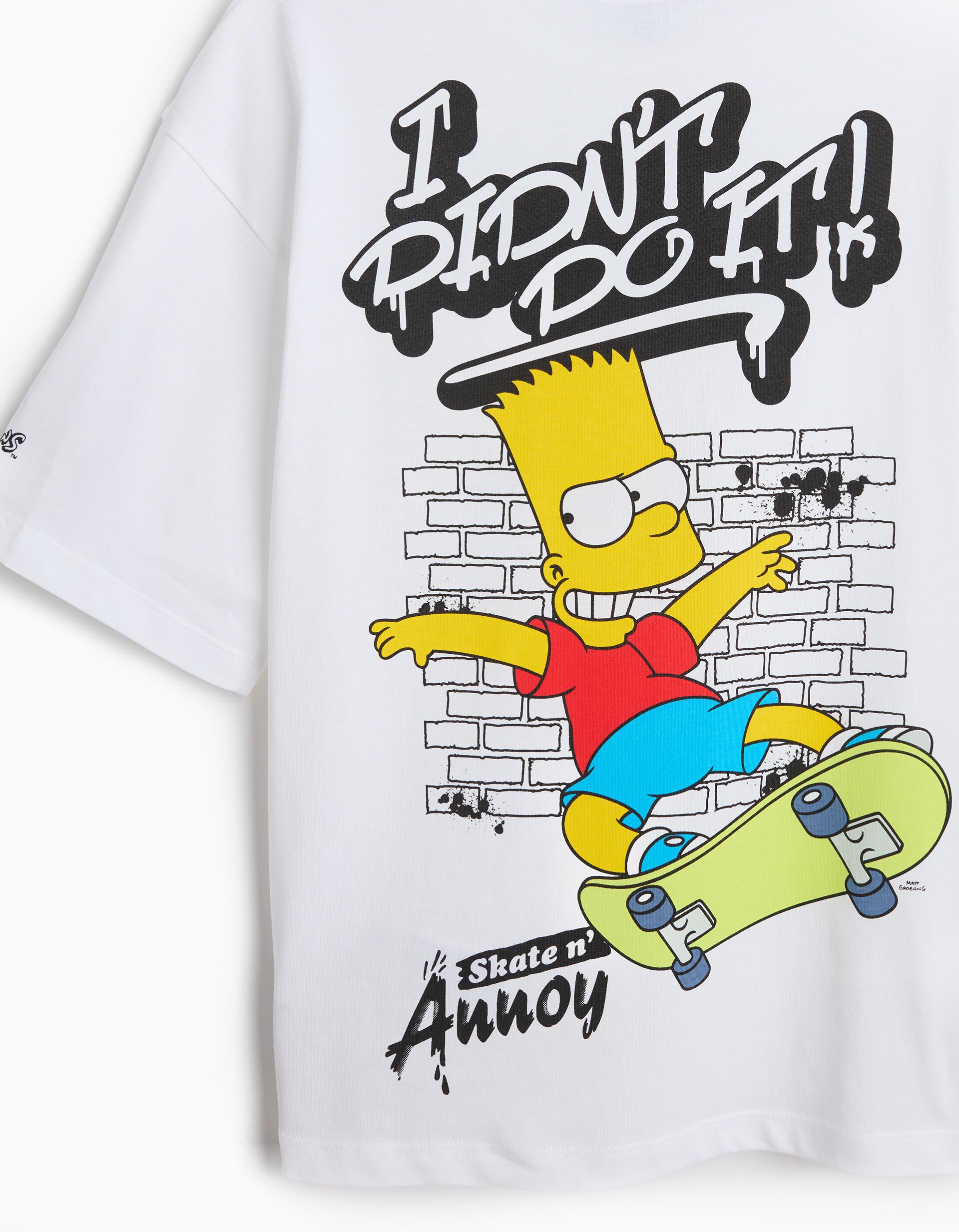 Comprar Online T-shirt 'Bart' Simpsons, Menino, Branco